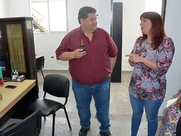 El intendente Nedela recorrió las nuevas oficinas de la Secretaría de Promoción Social instaladas en el Hogar Social